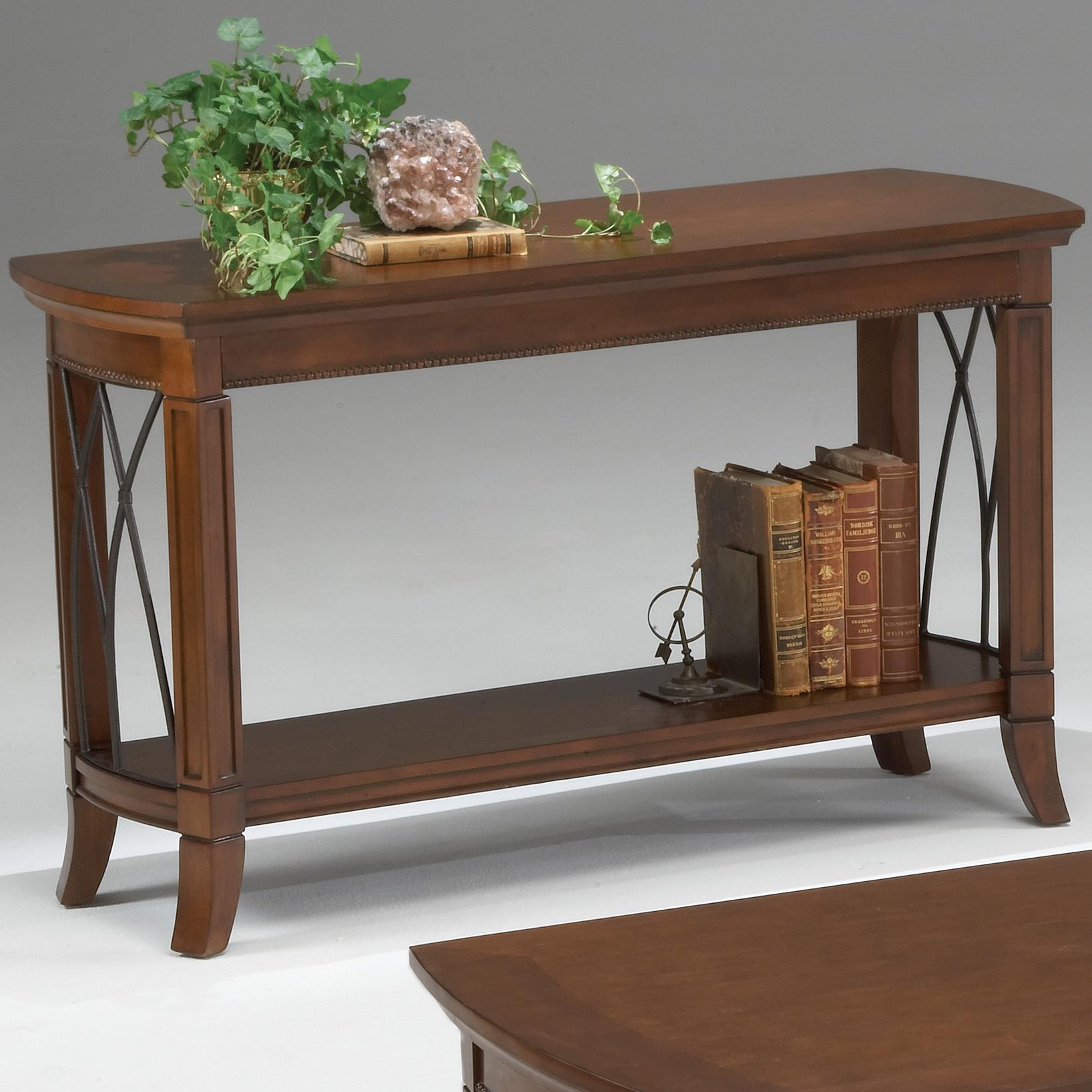 Bernards Cathedral Cherry 8622 Traditional Console Table with